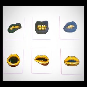 SOLD Set of 6 Art Pieces on Metal Print